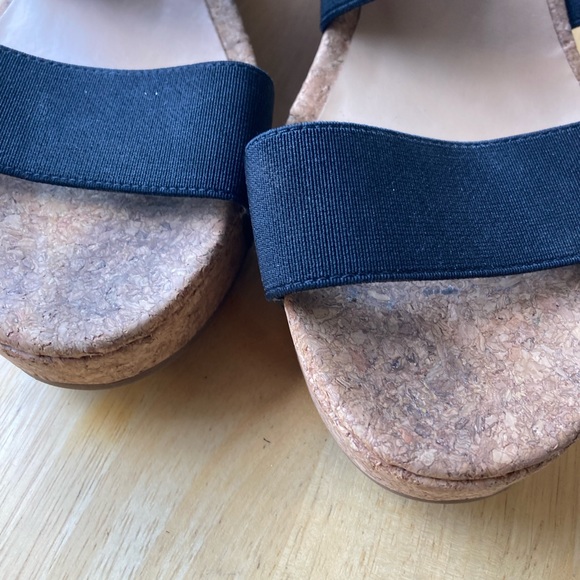 SHOE DAZZLE Cork Wedge Sandles Size 10.5 - Picture 7 of 7
